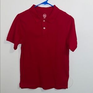 Wonder Nation Red Polo Shirt with Short Sleeves